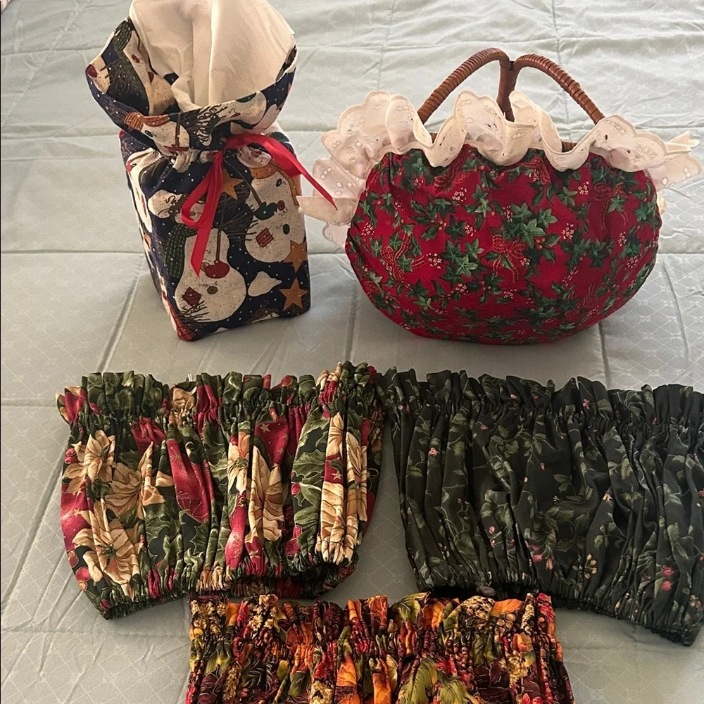 After Holiday SALE! Christmas and Holiday Basket and Box Covers